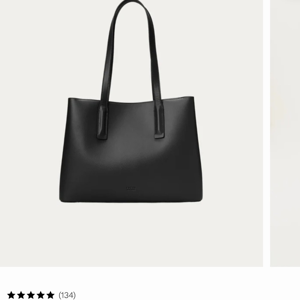 Freja Elegant Black Tote Bag